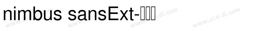 nimbus sansExt字体转换 nimbus sansExt字体转换